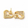 Rack Plating Brass Micro Pave Cubic Zirconia Charms ZIRC-K089-02G-3