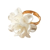 Acrylic Flower Finger Rings PW-WG79C3E-01-1