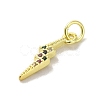 Brass Micro Pave Cubic Zirconia Pendants KK-M283-29A-02-2