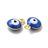 304 Stainless Steel Evil Eye Enamel Charms STAS-G302-03G-3