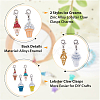SUPERFINDINGS Ice-cream Alloy Enamel Pendant Decorations HJEW-FH0006-53-3