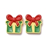 Christmas Theme Opaque Resin Cabochons RESI-G029-A05-1