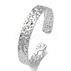 Non-Tarnish 304 Stainless Steel Open Cuff Bangle for Women BJEW-Q770-01P-1