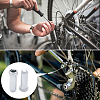 CHGCRAFT 200Pcs 4 Style Nylon & Plastic & Aluminium Alloy & Brass Bike Brake Cable End Caps FIND-CA0005-48-4
