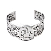 Constellation Alloy Open Cuff Bangles for Women Men BJEW-C064-01AS-12-2