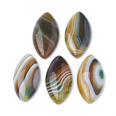 Natural Brazilian Agate Cabochons G-S295-02-1