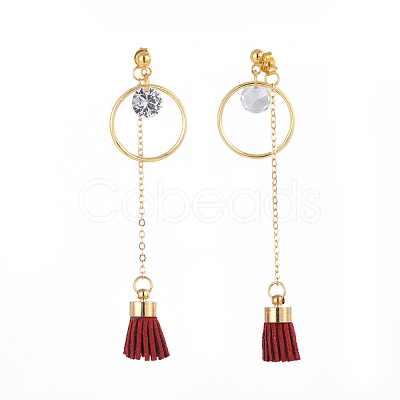 Dangle Stud Earrings EJEW-JE04060-03-1