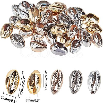 Electroplated Shell Beads BSHE-GA0001-01-1