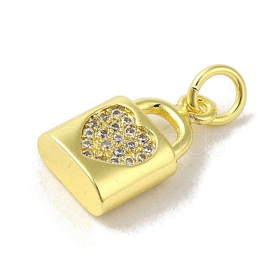 Brass Micro Pave Cubic Zirconia Charms KK-M283-28A-01-1