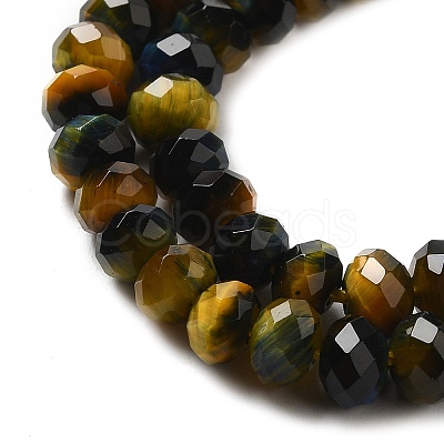 Natural Rainbow Tiger Eye Beads Strands G-NH0002-D04-02-1