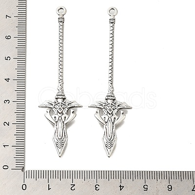 Tibetan Style Alloy Big Pendants FIND-G078-33G-AS-1