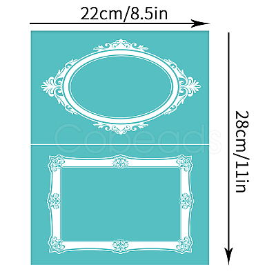 Self-Adhesive Silk Screen Printing Stencil DIY-WH0173-021-W-1