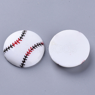 Sport Theme Resin Cabochons X-CRES-N021-05B-1