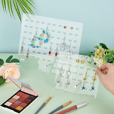 FINGERINSPIRE 2 Sets 2 Styles Detachable Transparent Acrylic Earring Display Stands EDIS-FG0001-53-1