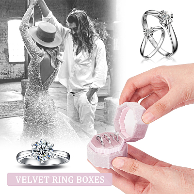 Velvet Ring Boxes VBOX-WH0013-01A-1