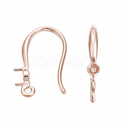 316 Surgical Stainless Steel Hook with Rhinestone Settings and Horizontal Loop STAS-N092-134RG-1