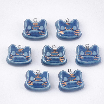 Handmade Porcelain Pendants PORC-T002-114-1