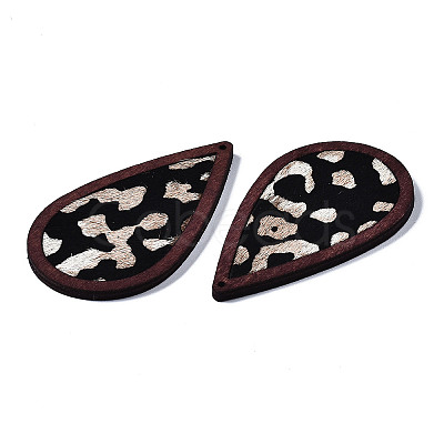 Eco-Friendly Cowhide Leather Big Pendants FIND-S301-41C-08-1