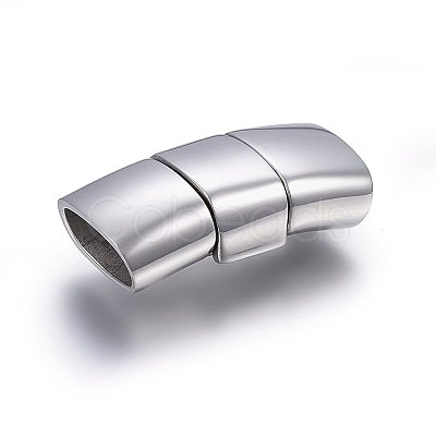 304 Stainless Steel Fold Over Clasps STAS-E440-87A-P-1