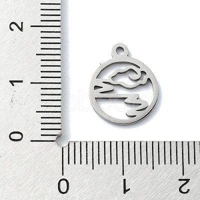 Non-Tarnish 304 Stainless Steel Charms STAS-C097-39P-1