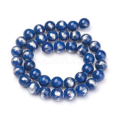 Natural Mashan Jade Beads Strands G-G833-4mm-08-1