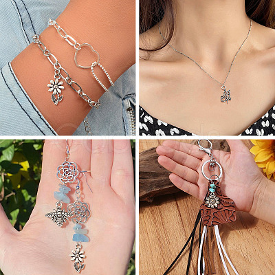 30Pcs 15 Style Tibetan Style Alloy Pendants FIND-TA0002-88-1