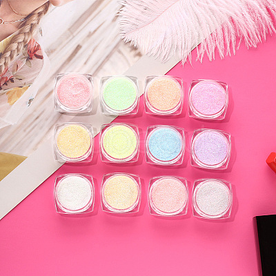 12 Colors Nail Art Luminous Powder MRMJ-R090-30-1