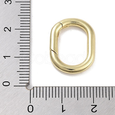 Brass Spring Gate Rings KK-M293-55G-1