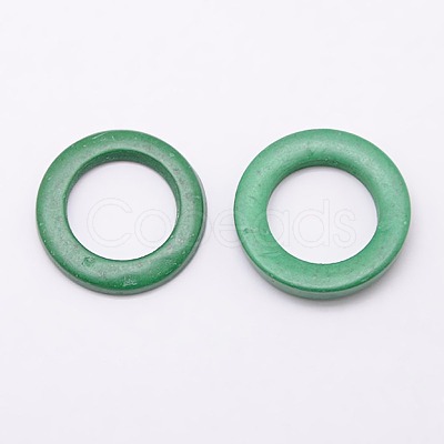 Dyed Wood Jewelry Findings Coconut Linking Rings COCO-O006C-01-1