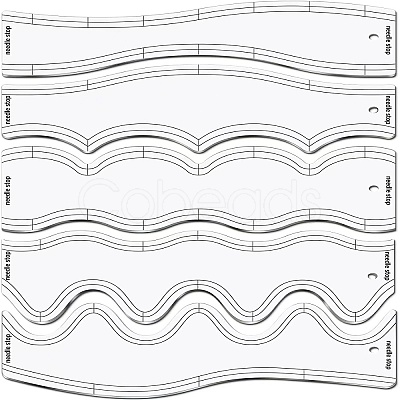 Transparent Acrylic Sewing Measuring Tool Set PW-WG6E2DE-01-1