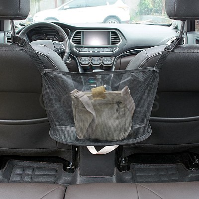 Gorgecraft Universal Auto Car Seat Storage Mesh Organizer With Hook Pouch Holder Trunk And Car Seat Organizer ST-GF0001-01-1