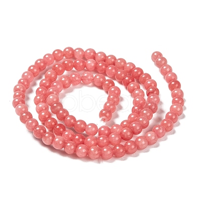 Natural Malaysia Jade Bead Strands G-M101-4mm-04-1