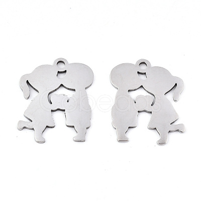 Non-Tarnish Valentine's Day 201 Stainless Steel Pendants X-STAS-S081-063-1