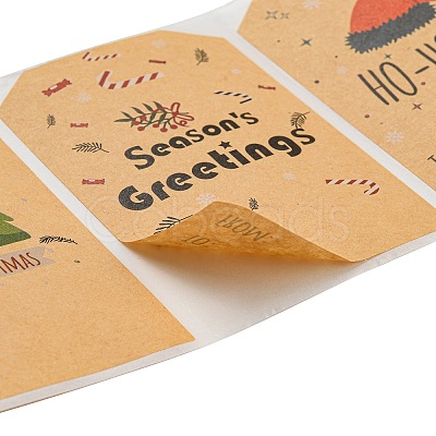 Christmas Theme Cartoon Paper Stickers STIC-P013-08A-1