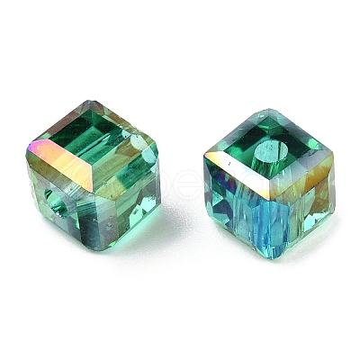 Faceted Transparent Glass Beads GLAA-E047-03B-1