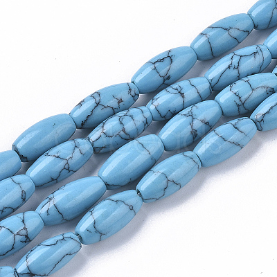 Synthetic Turquoise Beads Strands G-S364-051-1