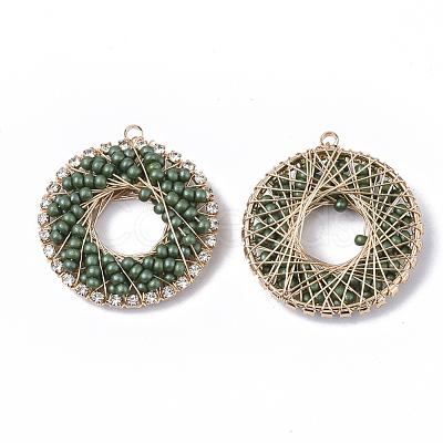 Handmade Woven Pendants FIND-S306-13B-1