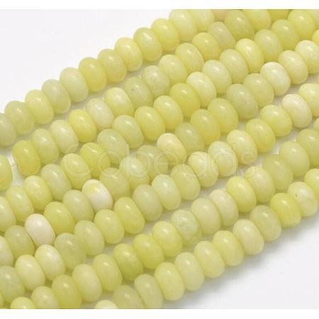Natural Lemon Jade Beads Strands X-G-G697-H17-1