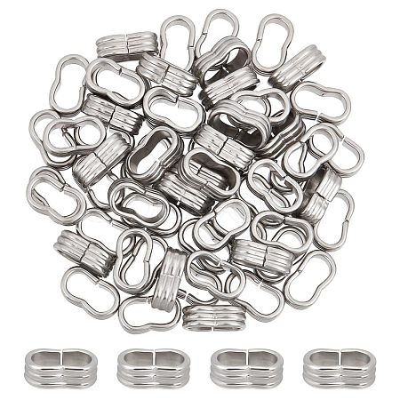 Unicraftale 60Pcs 201 Stainless Steel Slide Charms/Slider Beads STAS-UN0043-62-1