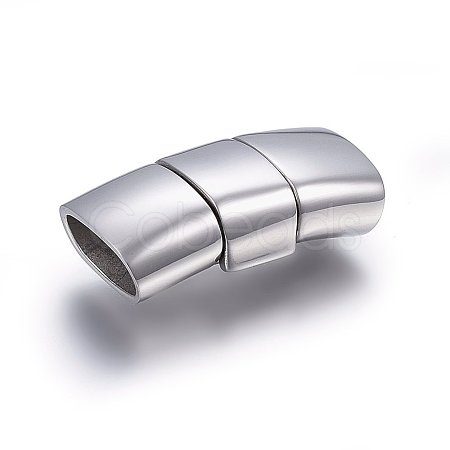 304 Stainless Steel Fold Over Clasps STAS-E440-87A-P-1