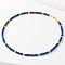 Simple Design Natural Lapis Lazuli Beaded Necklaces for Women, 