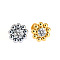 316L Surgical Stainless Steel & G23 Titanium Crystal Rhinestone Labrets for Women Men, Stainless Steel Color, 8mm, Pin: 1.2mm