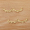 50Pcs Alloy Chandelier Component Links, Flower, Golden, 55x12mm