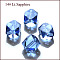 K9 Glass, Imitation Austrian Crystal Beads, Grade AAA, Faceted, Cornerless Cube Beads, Light Sky Blue, 6x5.5x5.5mm, Hole: 0.7~0.9mm