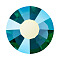 Preciosa&reg Crystal Hotfix Flatback Stones, Czech Crystal, Round(438 11 612 Chaton Rose VIVA 12 &reg), 60230 200 Blue Zircon AB, SS6(1.9~2.1mm)