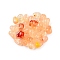 Transparent Acrylic Beads, Heart, Sandy Brown, 6.5x9x5.5mm, Hole: 1.5mm, about 2500pcs/500g