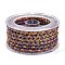 Braided Nylon Cord, for Jewelry Making, Round, Old Rose, 5mm, about 8.75 Yards(8m)/Roll