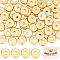 Beebeecraft 100Pcs Brass Beads, Long-Lasting Plated, Flat Round/Disc, Heishi Beads, Real 18K Gold Plated, 6x1.5mm, Hole: 1.8mm