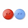 Acrylic Sewing Buttons X-BUTT-E084-B-M-2