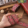 Ethnic Style Embroidery Polyester Ribbons SK-TAC0001-01-6